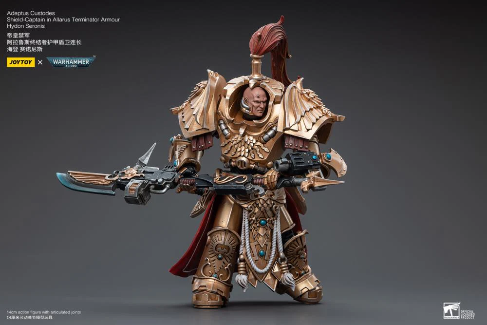 Warhammer 40K Adeptus Custodes Shield Captain in Allarus Terminator Armor Hydon Seronis 1/18 Scale Figure - Image 3