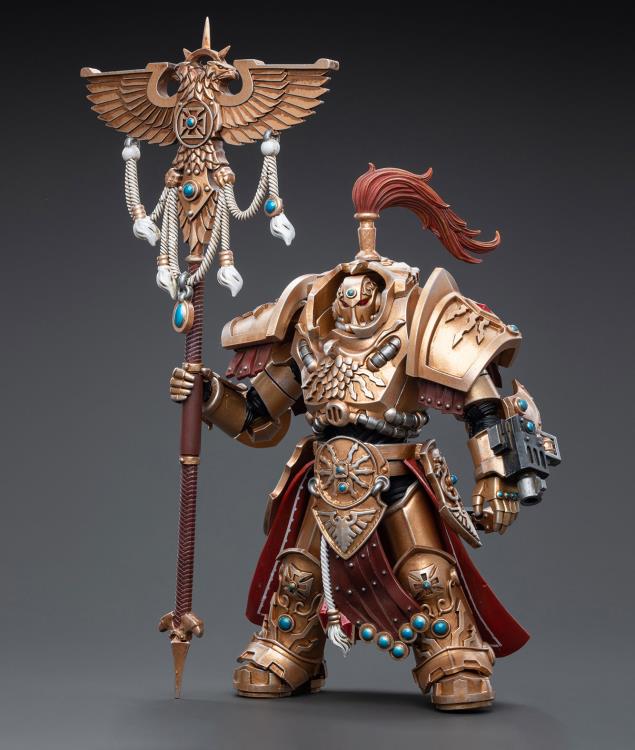 Warhammer 40K Adeptus Custodes Vexilus Praetor in Allarus Terminator Armor Phelam Tolguror 1/18 Scale Figure - Image 2