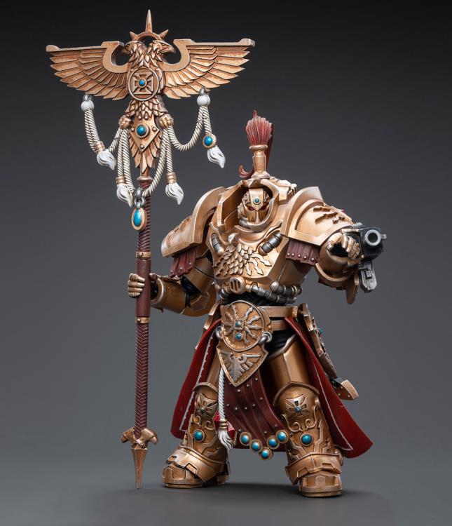 Warhammer 40K Adeptus Custodes Vexilus Praetor in Allarus Terminator Armor Phelam Tolguror 1/18 Scale Figure - Image 3