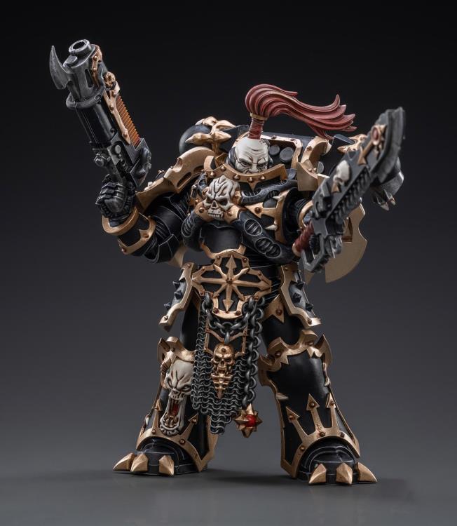 Warhammer 40K Black Legion Havocs Champion Brother Slael 1/18 Scale Figure - Image 4