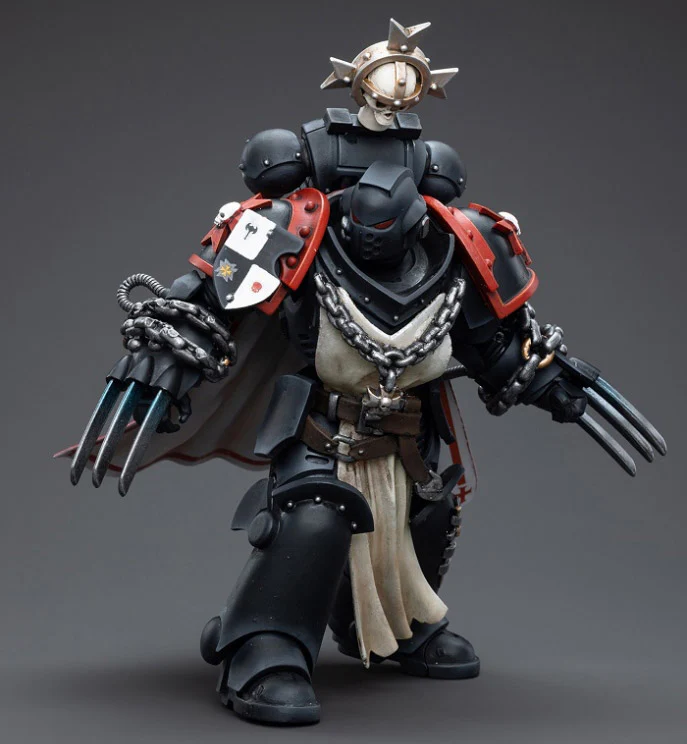 Warhammer 40K Black Templars Primaris Sword Brethren Alberic 1/18 Scale Figure - Image 3