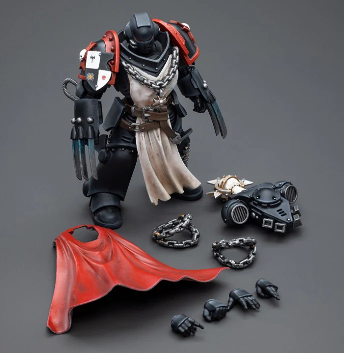 Warhammer 40K Black Templars Primaris Sword Brethren Alberic 1/18 Scale Figure - Image 7