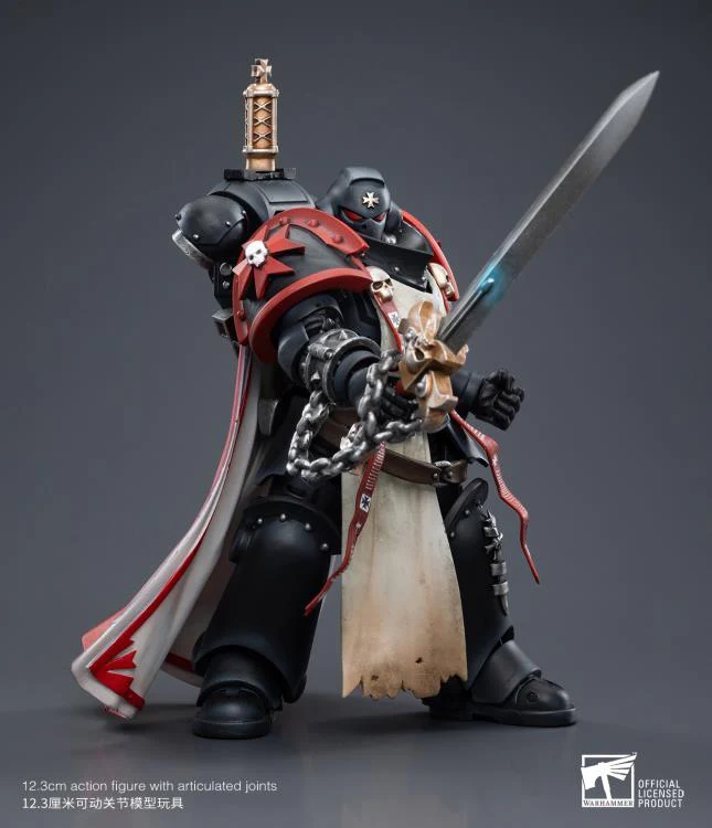 Warhammer 40K Black Templars Primaris Sword Brethren Eberwulf 1/18 Scale Figure - Image 2