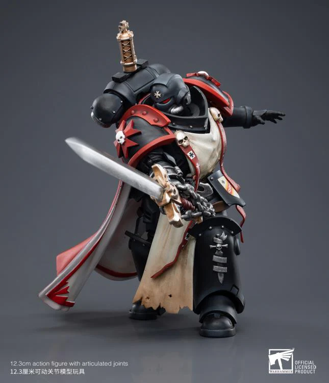 Warhammer 40K Black Templars Primaris Sword Brethren Eberwulf 1/18 Scale Figure - Image 3