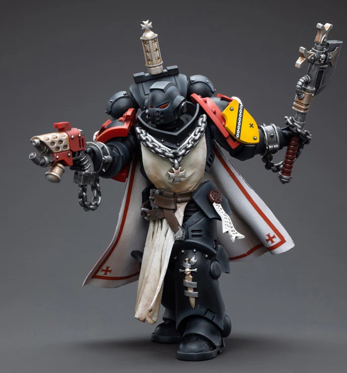 Warhammer 40K Black Templars Primaris Sword Brethren Granbertus 1/18 Scale Figure - Image 2