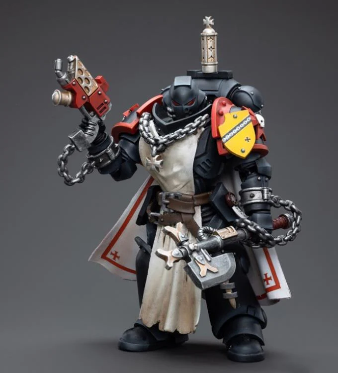 Warhammer 40K Black Templars Primaris Sword Brethren Granbertus 1/18 Scale Figure - Image 5