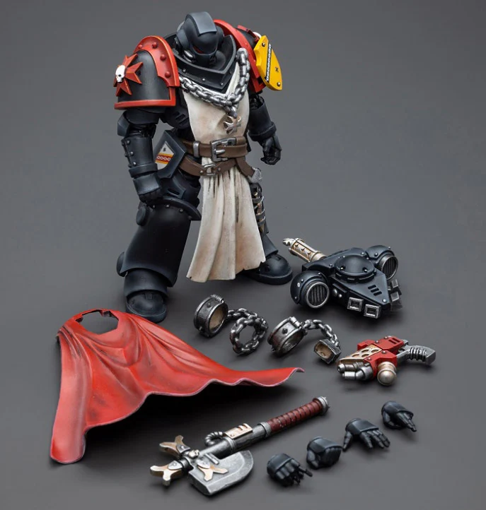 Warhammer 40K Black Templars Primaris Sword Brethren Granbertus 1/18 Scale Figure - Image 6