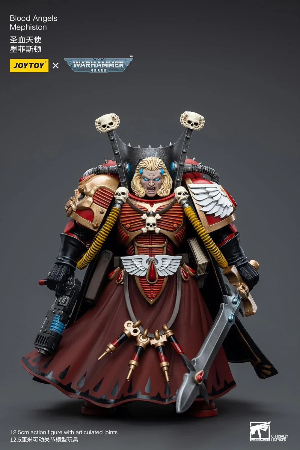 Warhammer 40k Blood Angels Mephiston 1/18 Scale Figure - Image 2