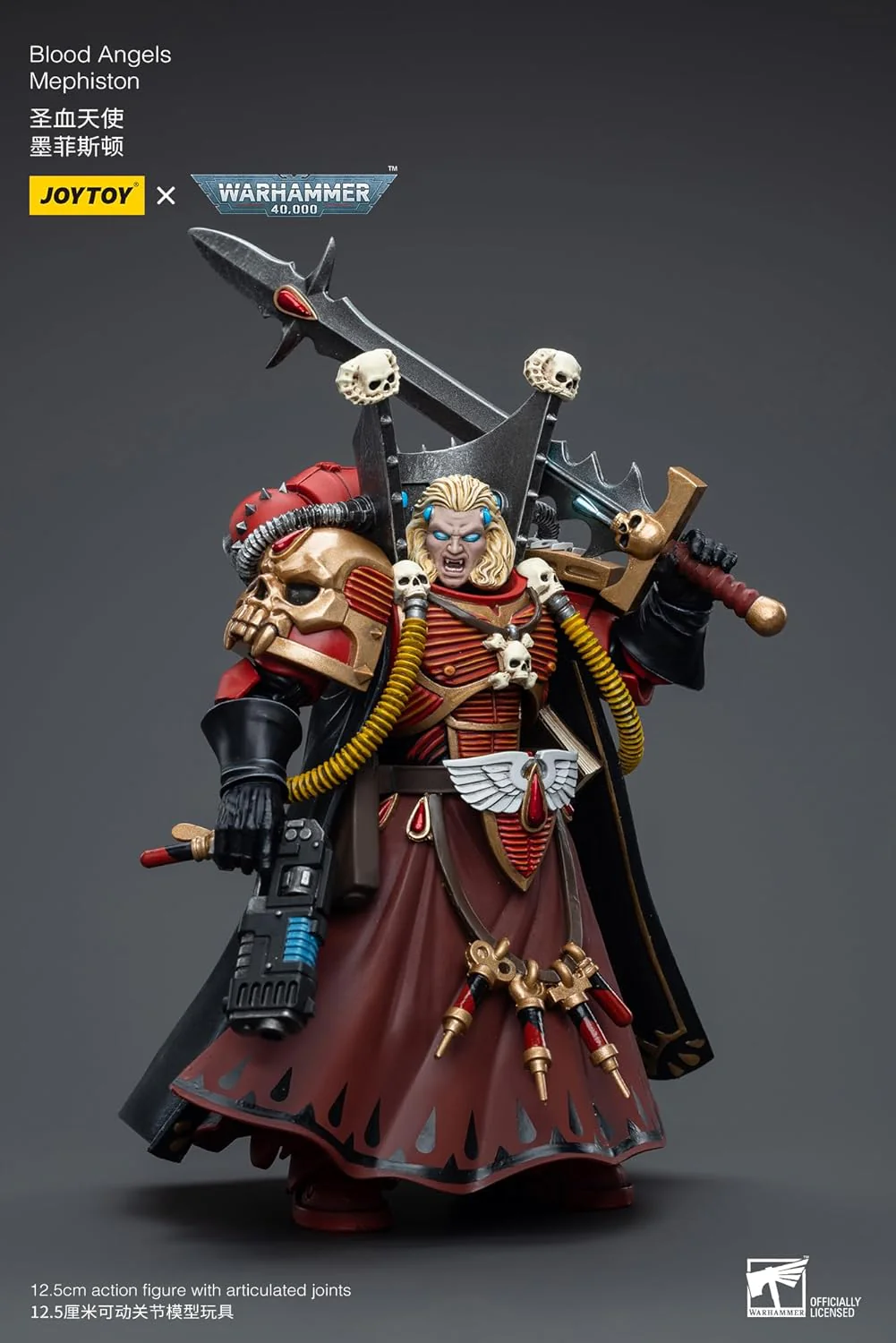 Warhammer 40k Blood Angels Mephiston 1/18 Scale Figure - Image 4