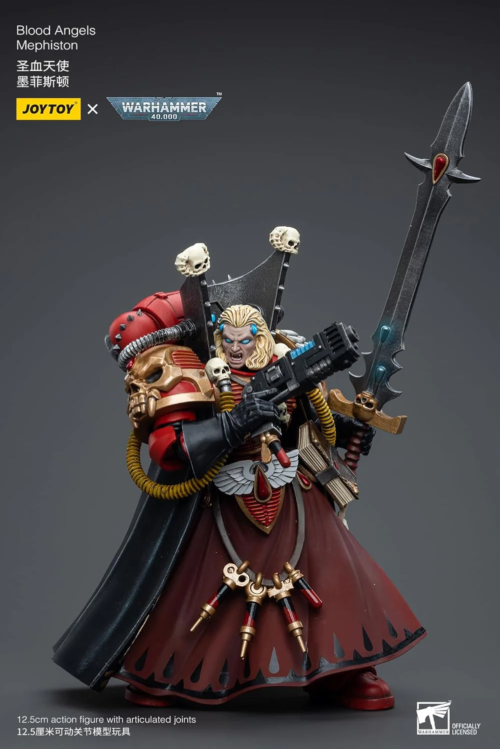 Warhammer 40k Blood Angels Mephiston 1/18 Scale Figure - Image 6