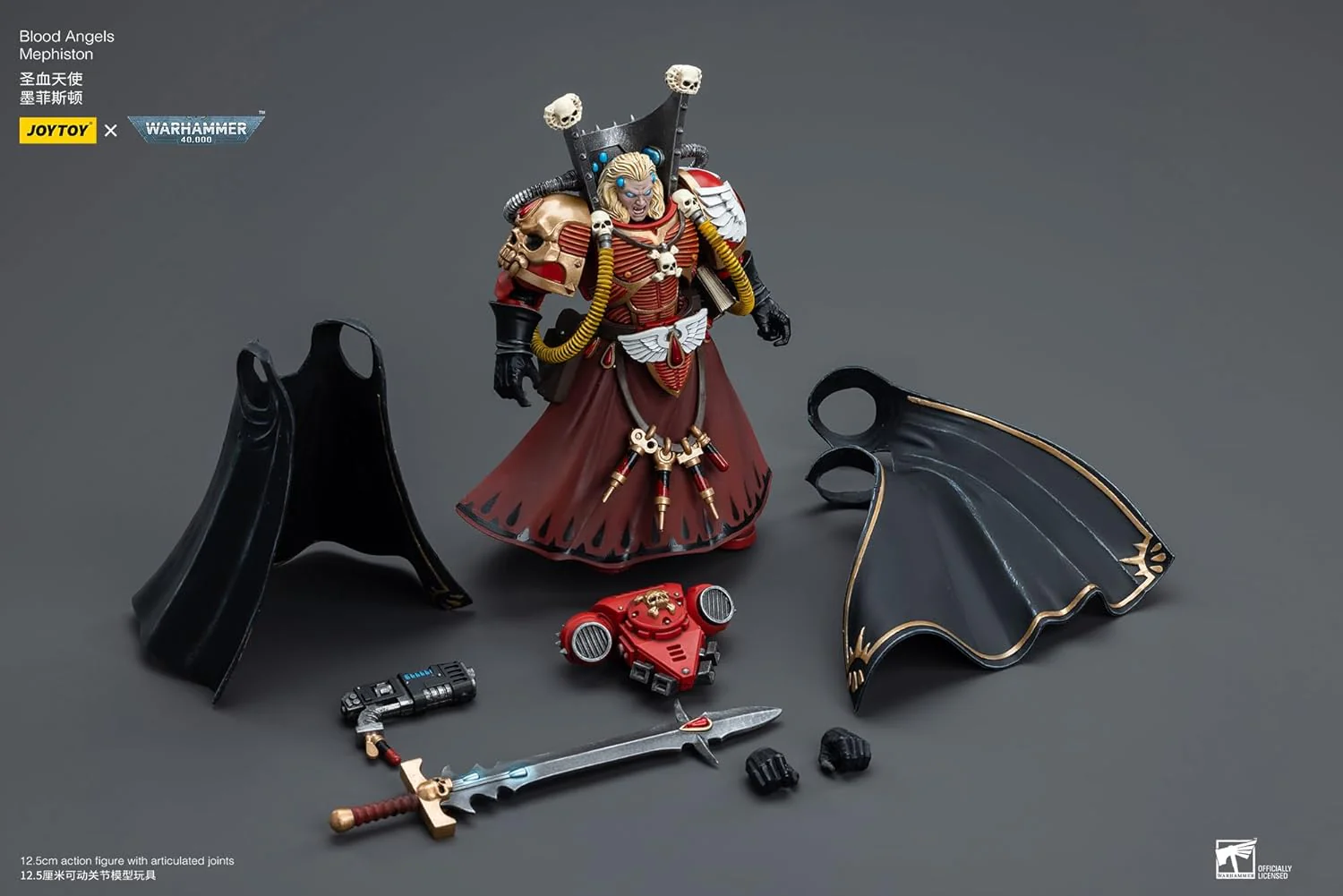 Warhammer 40k Blood Angels Mephiston 1/18 Scale Figure - Image 9