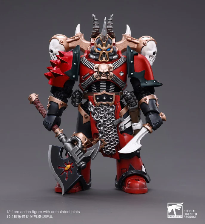 Warhammer 40K Chaos Space Marines Red Corsairs Exalted Champion Gotor the Blade 1/18 Scale Figure - Image 2