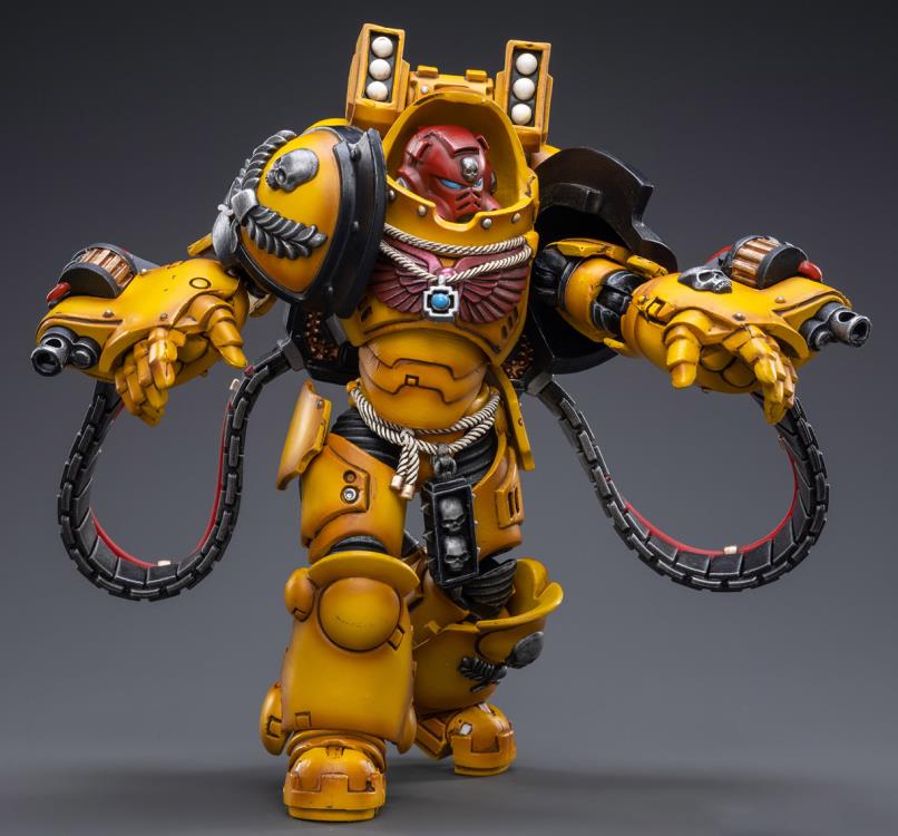 Warhammer 40K Imperial Fists Aggressor Brother Sergeant Lycias 1/18 Scale Figure - Image 3
