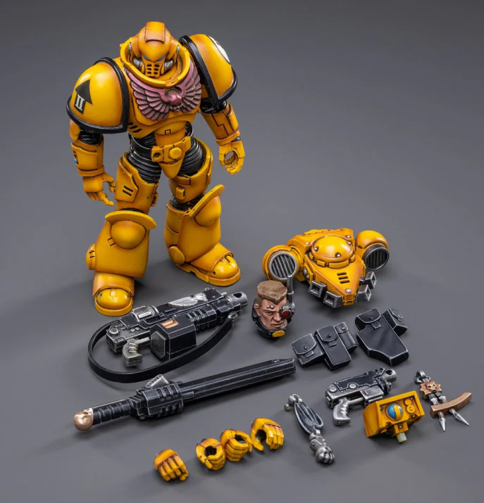 Warhammer 40K Imperial Fists Intercessors Brother Marine 1/18 Scale Figure - Image 5