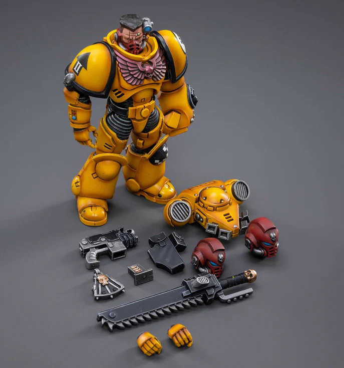Warhammer 40K Imperial Fists Intercessors Brother Sergeant Sevito 1/18 Scale Figure - Image 5