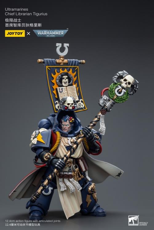 Warhammer 40K Ultramarines Chief Librarian Tigurius 1/18 Scale Figure - Image 2