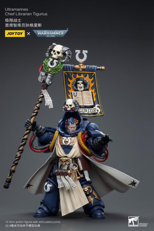 Warhammer 40K Ultramarines Chief Librarian Tigurius 1/18 Scale Figure - Image 3