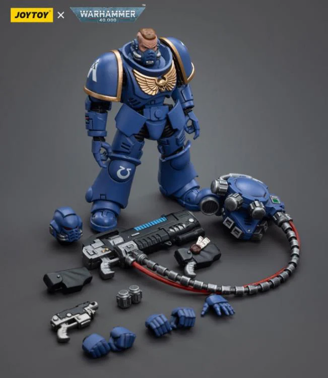 Warhammer 40K Ultramarines Hellblasters Brother Paxor 1/18 Scale Figure - Image 8