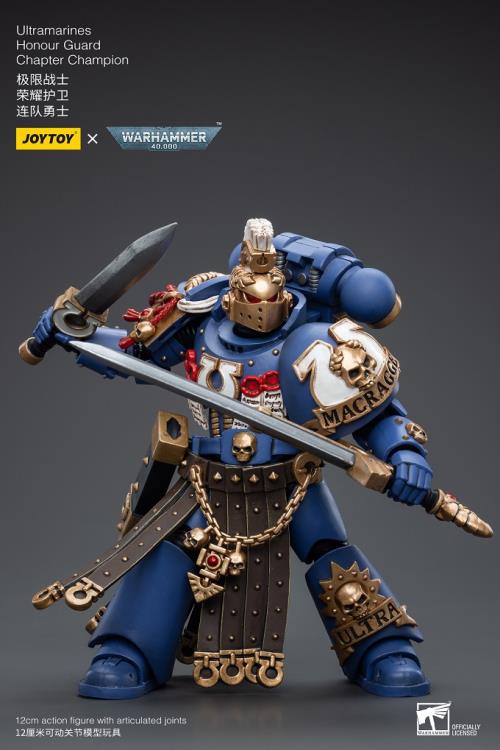 Warhammer 40K Ultramarines Honor Guard Chapter Champion 1/18 Scale Figure - Image 6