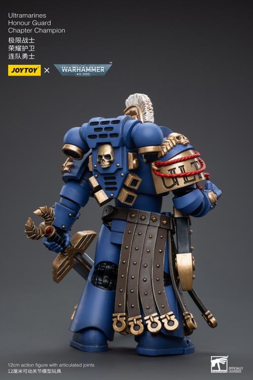 Warhammer 40K Ultramarines Honor Guard Chapter Champion 1/18 Scale Figure - Image 7