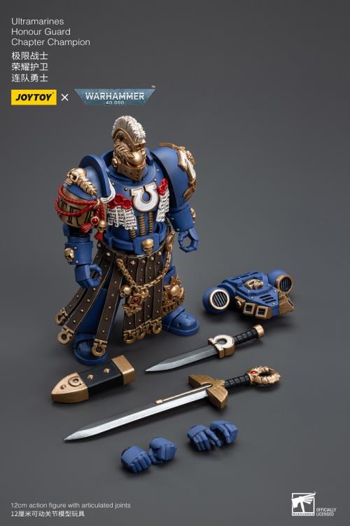 Warhammer 40K Ultramarines Honor Guard Chapter Champion 1/18 Scale Figure - Image 8