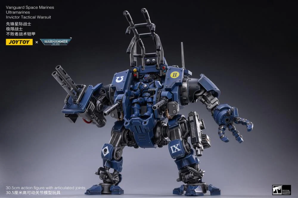 Warhammer 40K Ultramarines Invictor Tactical Warsuit 1/18 Scale Mecha Figure Set - Image 5