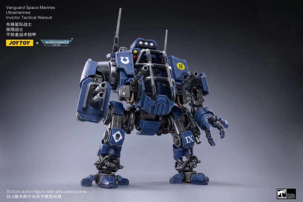 Warhammer 40K Ultramarines Invictor Tactical Warsuit 1/18 Scale Mecha Figure Set - Image 7
