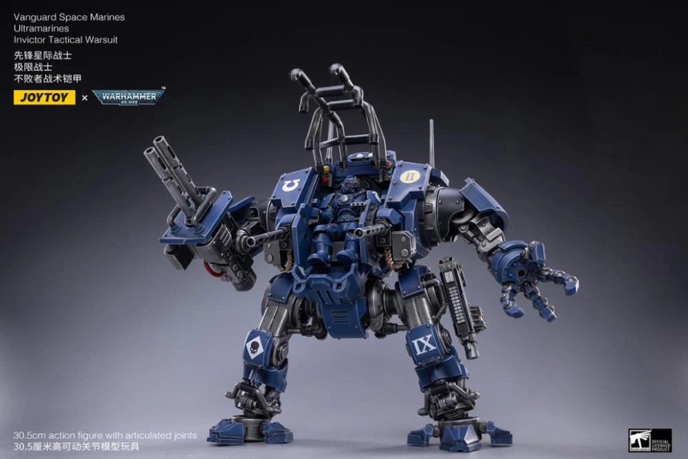Warhammer 40K Ultramarines Invictor Tactical Warsuit 1/18 Scale Mecha Figure Set - Image 8