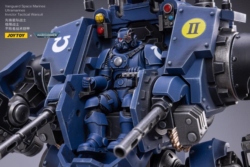 Warhammer 40K Ultramarines Invictor Tactical Warsuit 1/18 Scale Mecha Figure Set - Image 9