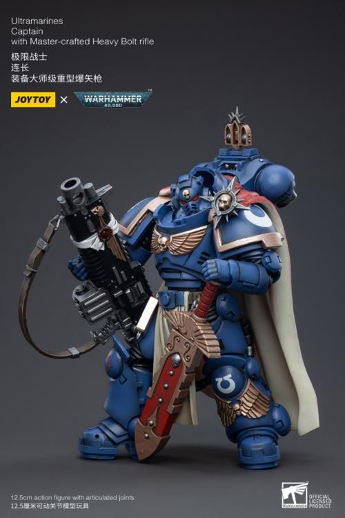 Warhammer 40K Ultramarines Primaris Captain Ptolias Corvor  1/18 Scale Figure - Image 4