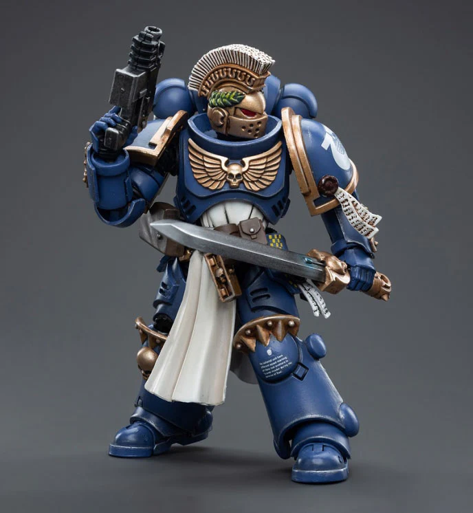 Warhammer 40K Ultramarines Primaris Company Champion Brother Parnaeus 1/18 Scale Figure - Image 7