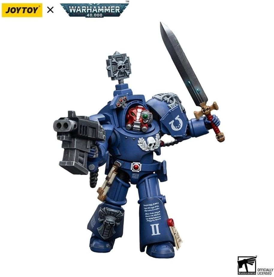 Warhammer 40K Ultramarines Terminators Sergeant Terconon 1/18 Scale Figure - Image 4
