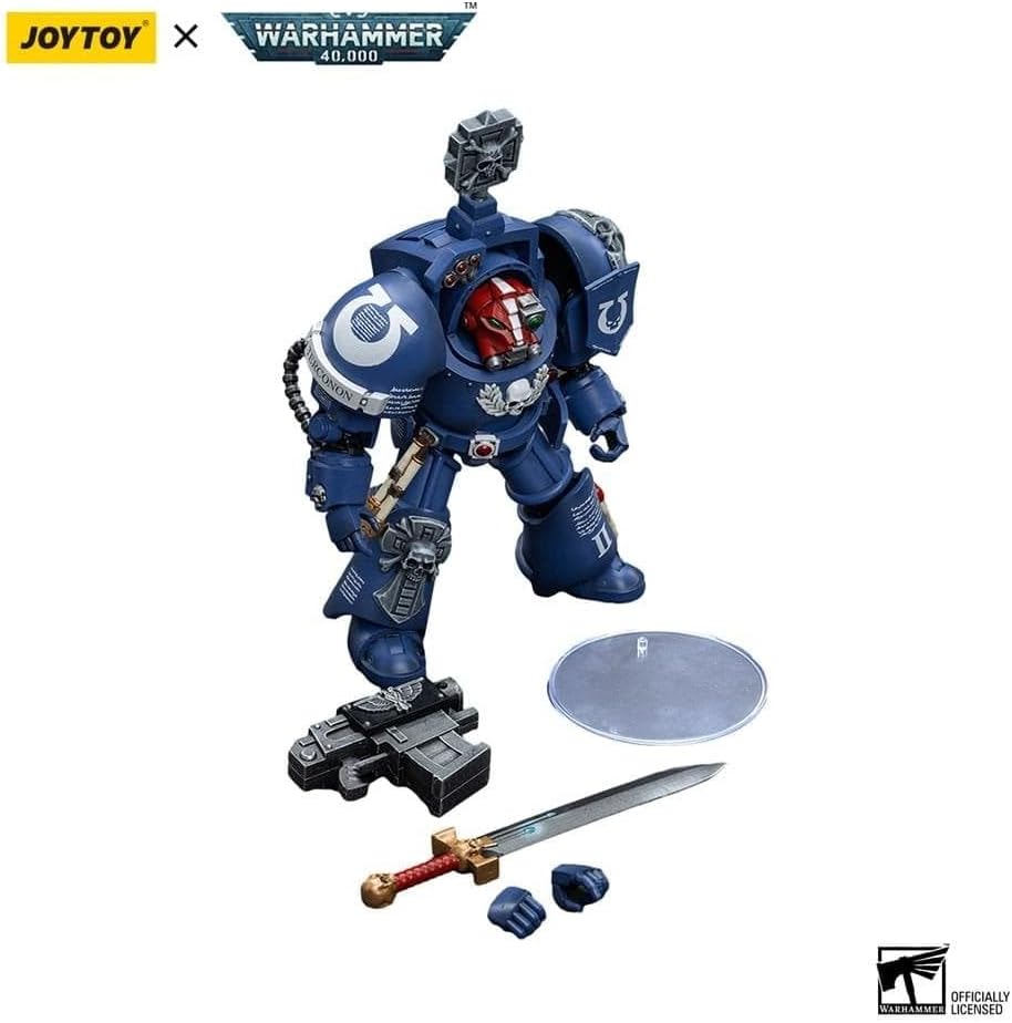 Warhammer 40K Ultramarines Terminators Sergeant Terconon 1/18 Scale Figure - Image 5
