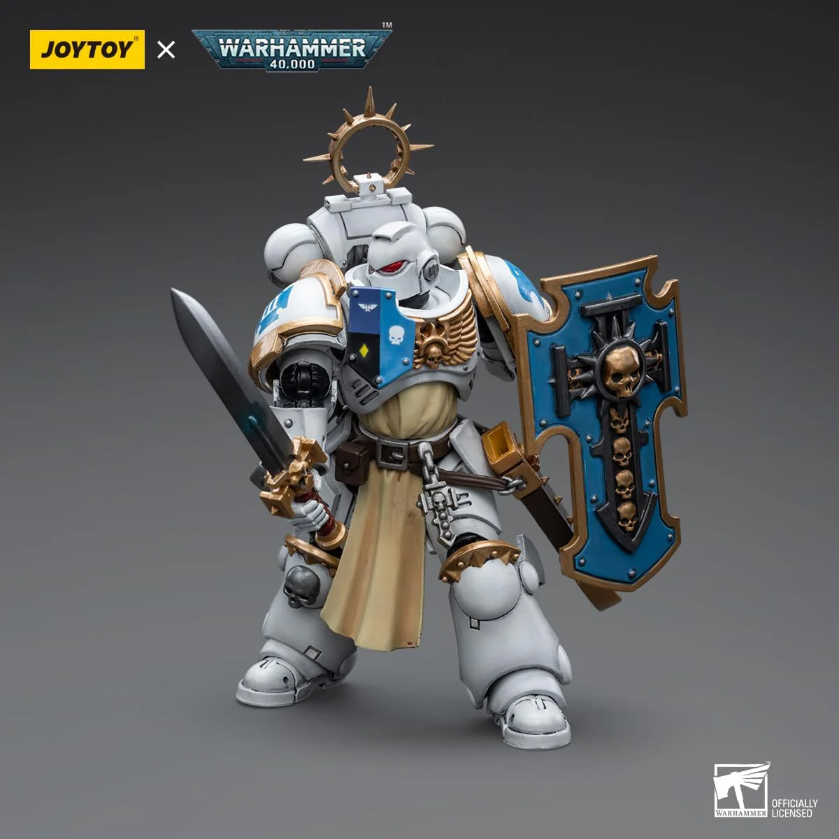 Warhammer 40K Ultramarines White Consuls Bladeguard Veteran 1/18 Scale Action Figure - Image 2