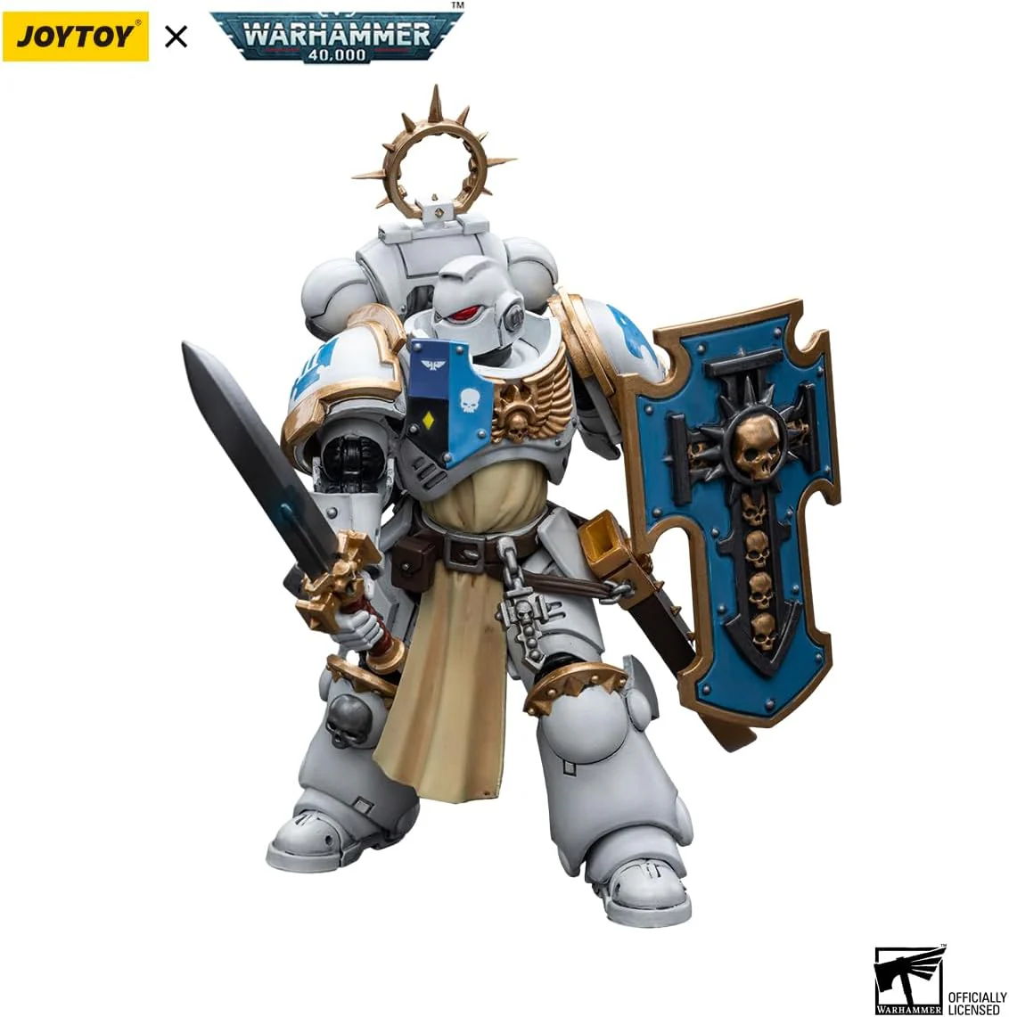 Warhammer 40K Ultramarines White Consuls Bladeguard Veteran 1/18 Scale Action Figure - Image 8