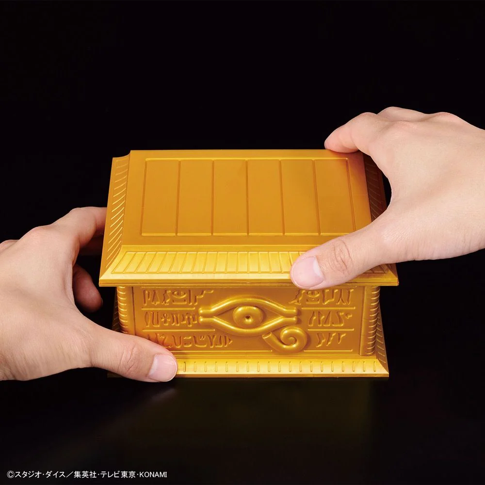 Yu-Gi-Oh! Duel Monsters UltimaGear Millennium Puzzle Gold Sarcophagus Storage Box Model Kit - Image 5